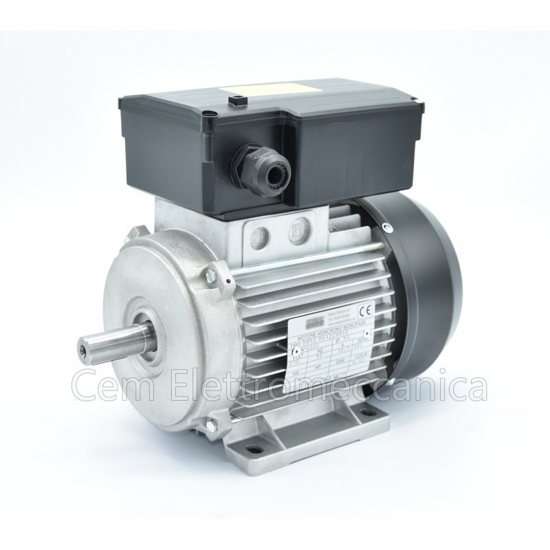 Single-phase electric motor 2.5 HP 4 poles 1400 rpm MEC 90 Form B3 - 230 V,Standard sizes single-phase electric motor B3