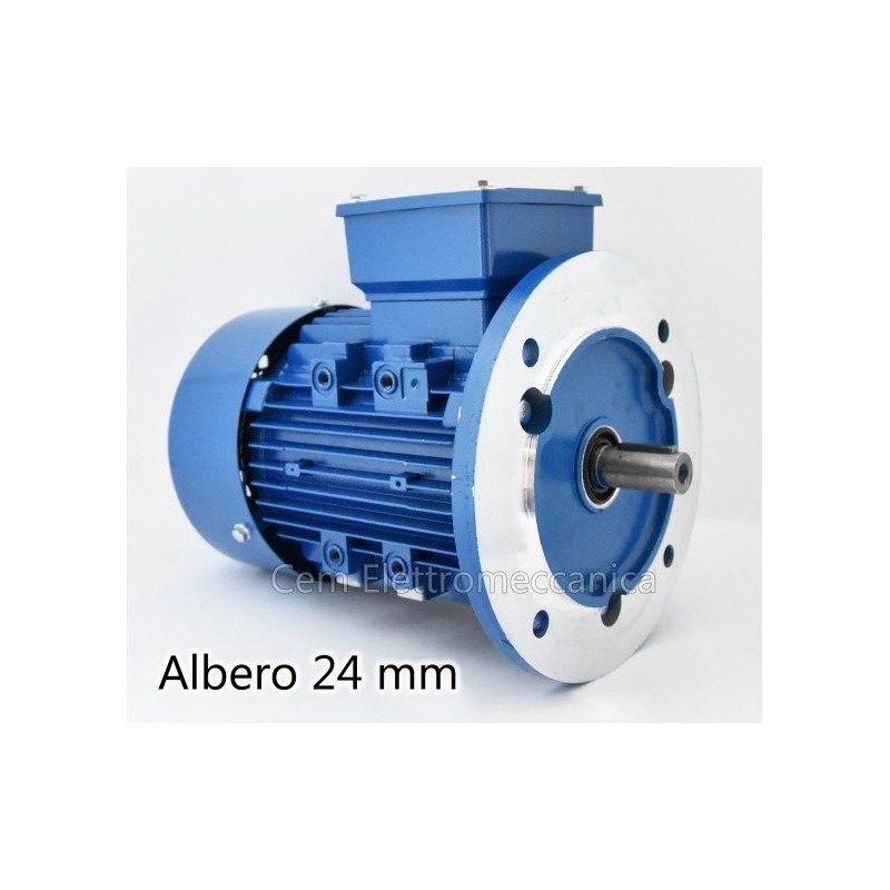 Motor eléctrico trifásico 3 CV - 2,2 kW 1400 rpm 4 polos MEC 90 Forma B5