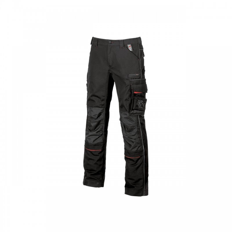 Pantalone da lavoro U-Power DRIFT BLACK CARBON antinfortunistica