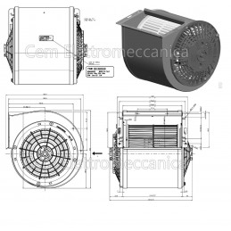 Ventilateur centrifuge 250 W 4 vitesses VEN0085951 Moteur de hotte ELICA