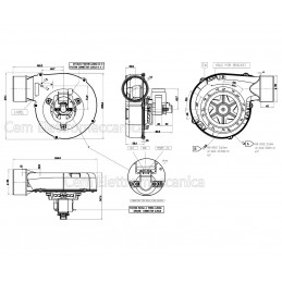 Extracteur de fumée FERGAS extracteur de poêle à pellets 35 W 260652X