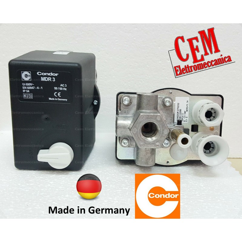 Pressure switch MDR 3/11 three-phase CONDOR for compressor