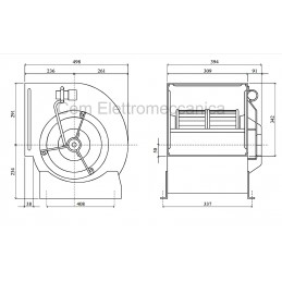 Radialventilator DD 12/9 - 745 Watt - einphasige Größen