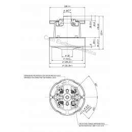 Ametek 1200 Watt einstufiger Motor für Staubsauger