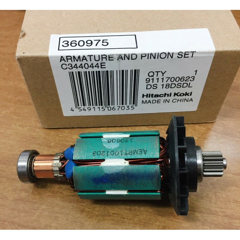 Motore indotto e pignone Hitachi Hikoki 360975 per avvitatore DS18DL2