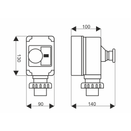 Three-phase motor protection switch for construction machines