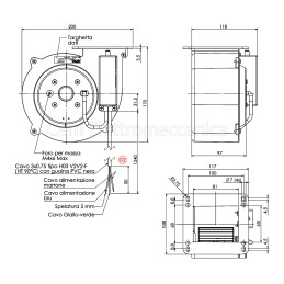 Motor Zentrifugalgebläse 85 Watt - VC 12 für Tresterkessel