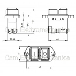 Control and safety switch KEDU KJD17B two-pole