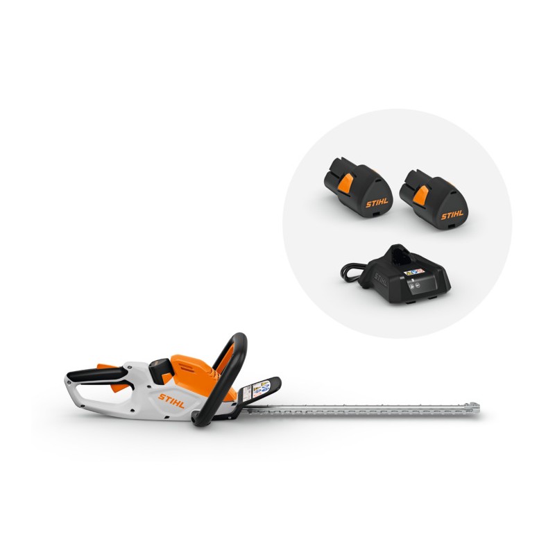 Tagliasiepi STIHL HSA 40 con 2 batteria AS2 e AL 1