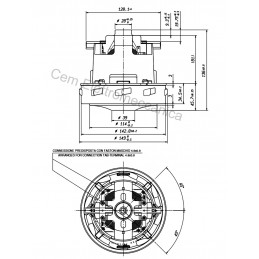 Ametek einstufiger 1200-Watt-Motor für Staubsauger